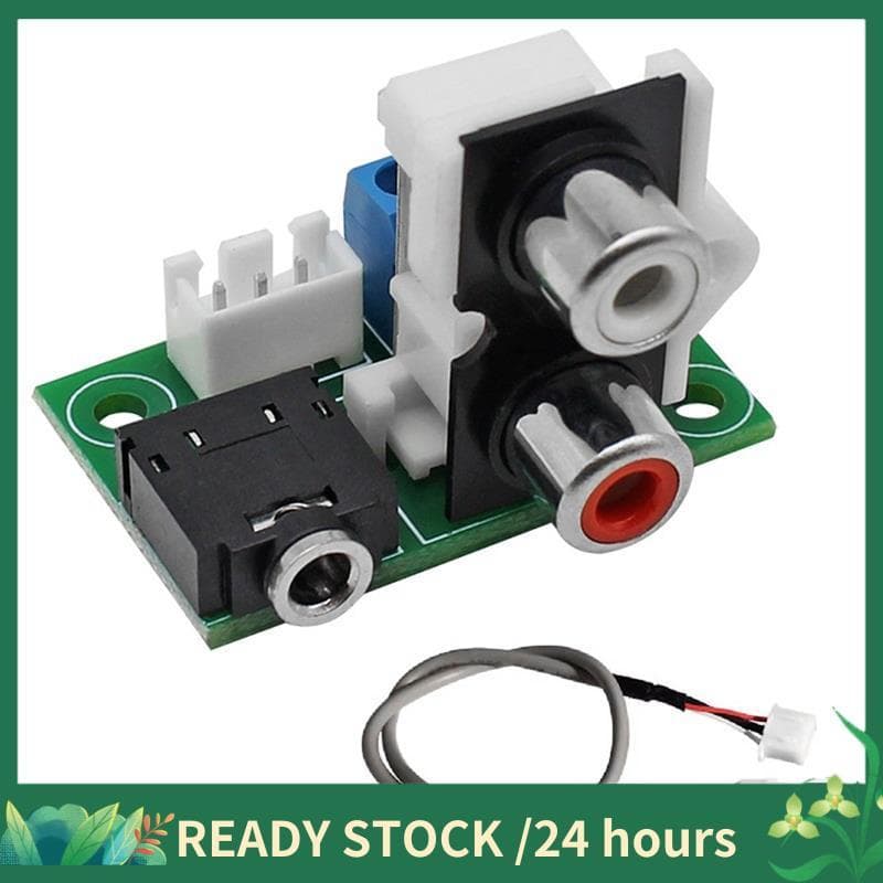 Placa Adaptadora De Entrada E Saída De Áudio , De Fone De Ouvido De 3.5 mm , Tomada PCB De 3 Pinos De 2.54 Com Cabo