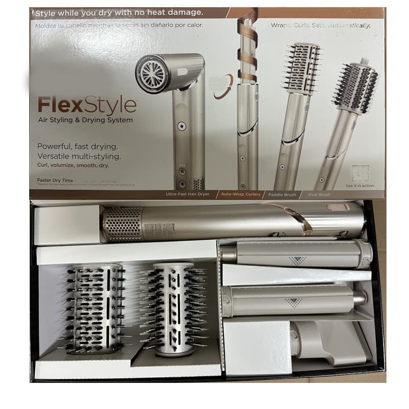 Secador de cabelo multifuncional HD430 Curling Iron Shark Secador de cabelo giratório de 90 graus