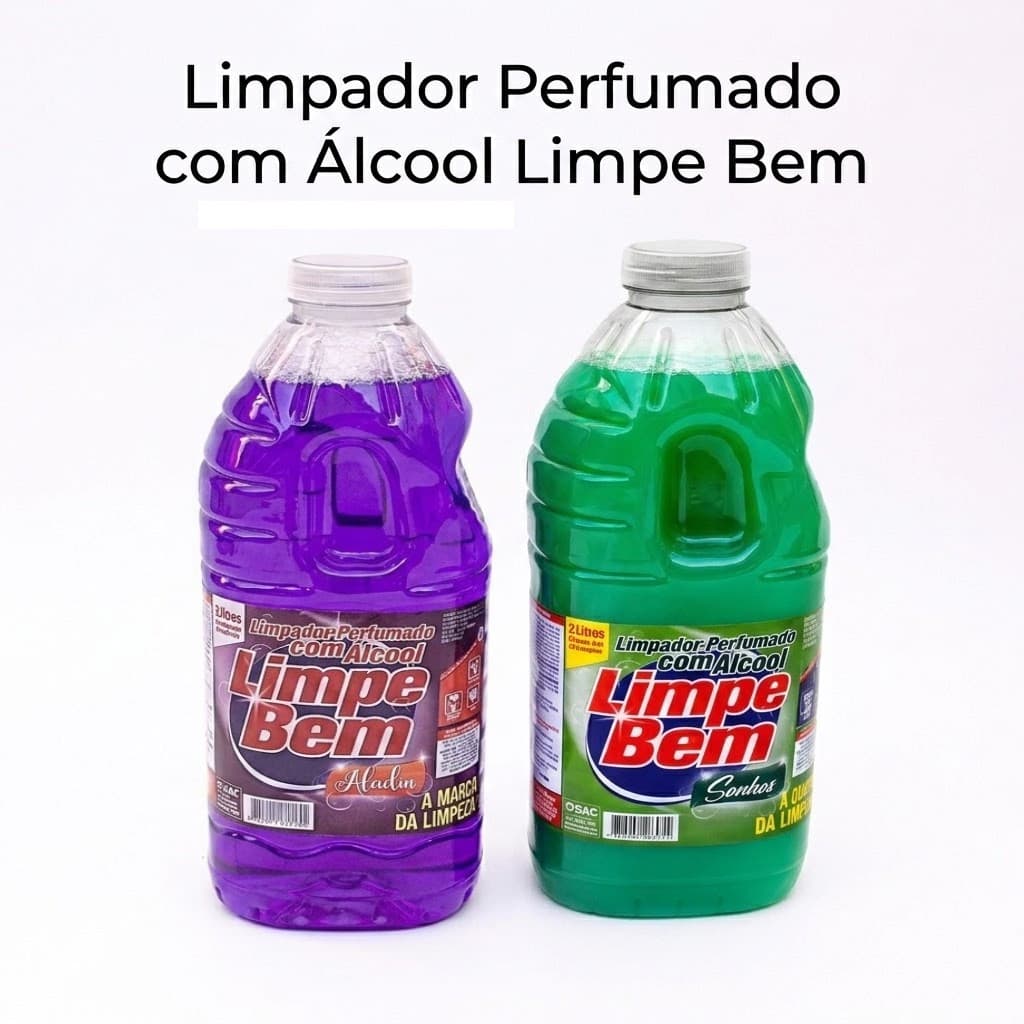 Limpador Perfumado Com Álcool Limpe Bem 2 Litros