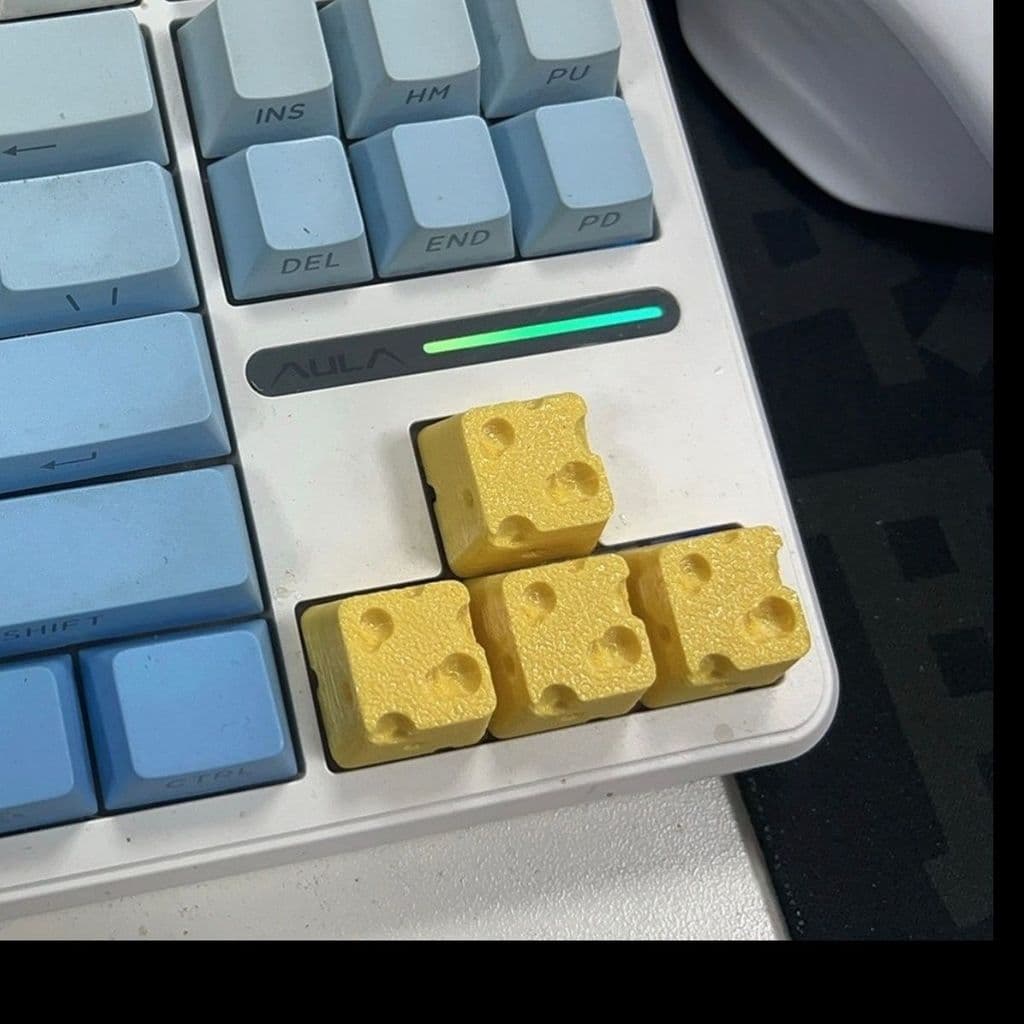 Queijo único Keycap criativo queijo eixo cruz Universal teclado mecânico de alto valor divertido botões bonitos