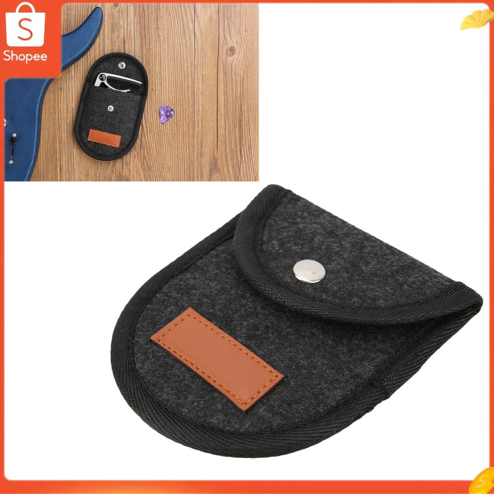 audiohome01.br Bolsa para palheta de guitarra, porta palheta, armazenamento, acessório portátil para acústico elétrico