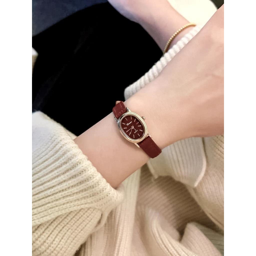 relogio feminino luxo relogio feminino pequeno Oval novo estilo relógio feminino High-End genuíno à prova dwaterproof ág