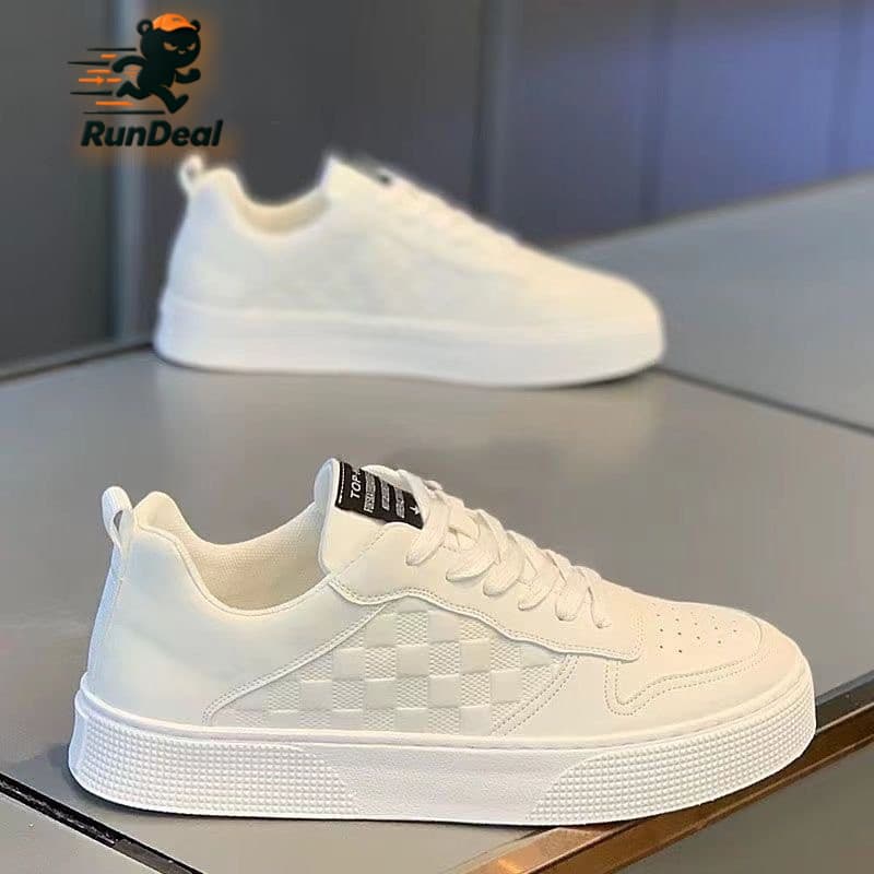 Novos Sapatos Masculinos De Verão , Tênis Brancos Respiráveis , Calçados Esportivos Versáteis E Modernos De Sola Grossa
