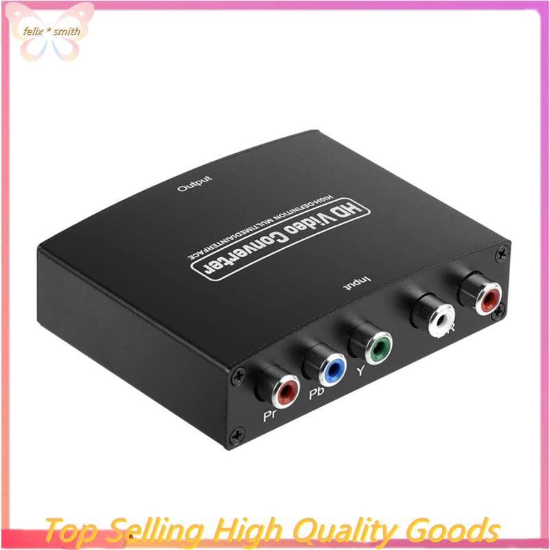 1 Conjunto Preto Ypbpr Para Componente-Conversor HD Compatível + L/Raudio