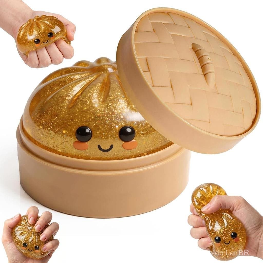 Caixa Misteriosa de Brinquedos Squishy Beruwod, Mini Bolas Anti-estresse com Glitter de Retorno Lento, Conjunto de Brinq