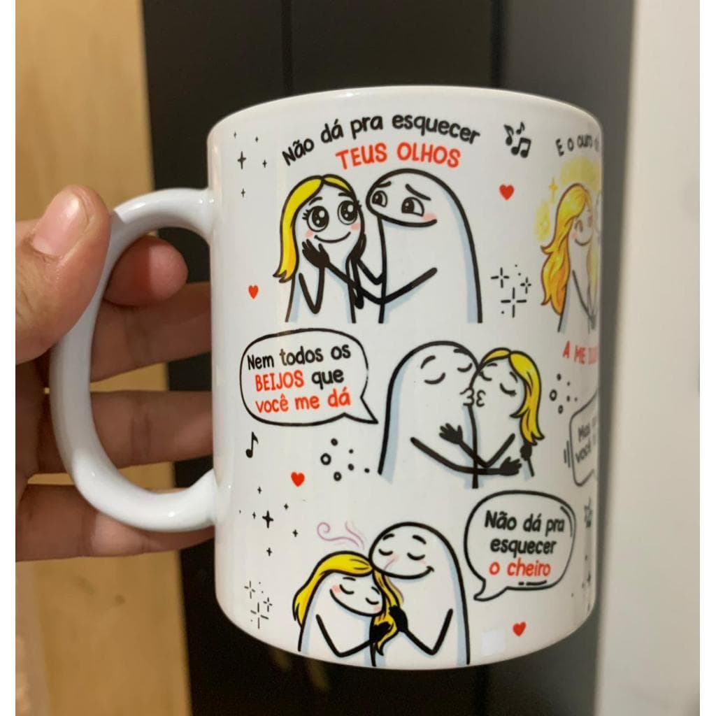 Caneca personalizada - Um dia te levo comigo