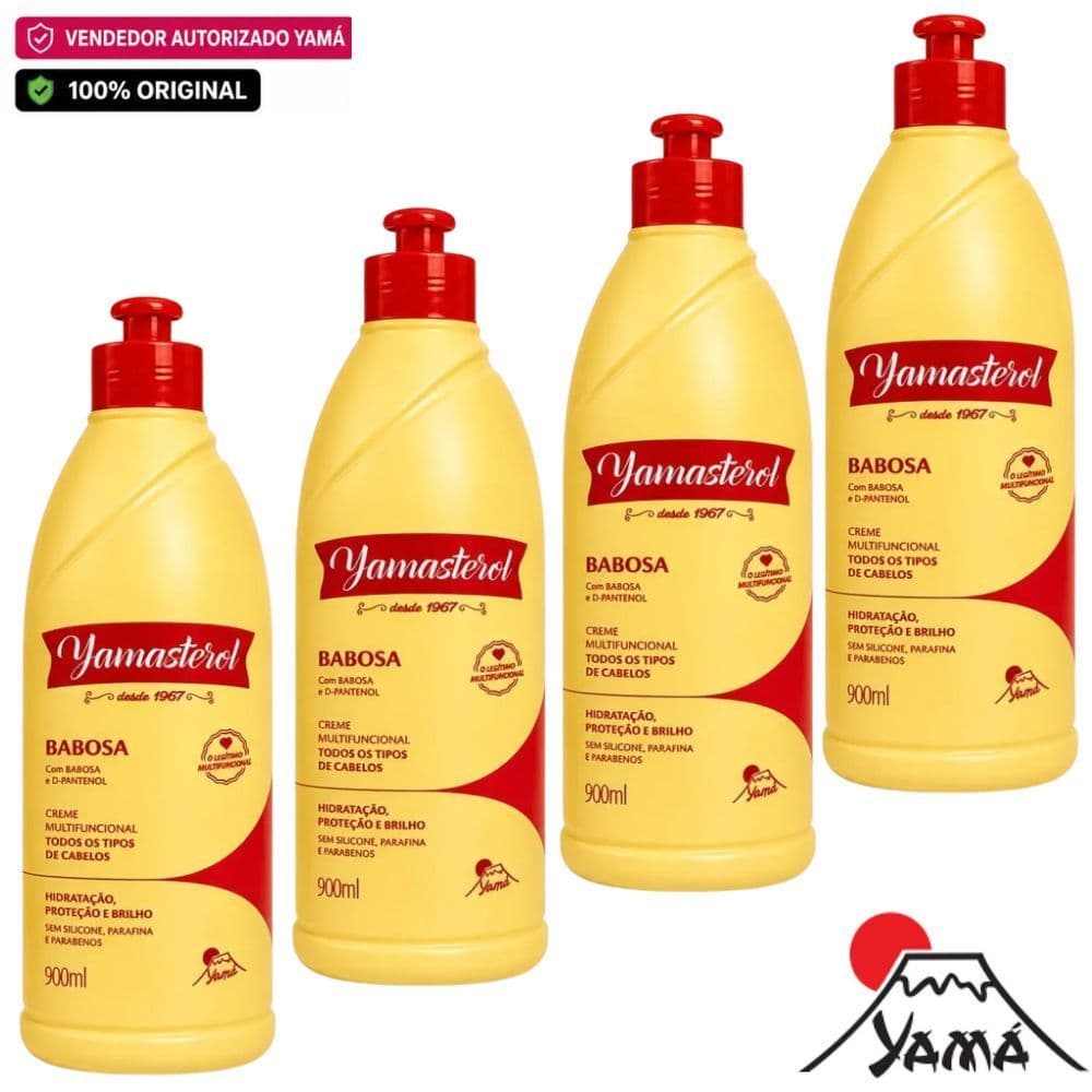 Yamasterol Babosa 900ml - Yamá (Escolha sua quantidade: 1,2,3 ou 4Un!)
