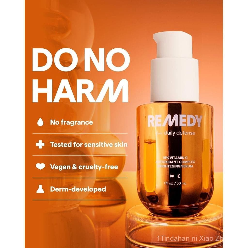 Remédio para Defesa Diária | Sérum Iluminador com Complexo de Vitamina C 15% | Vitamina C Estabilizada com Antioxidantes