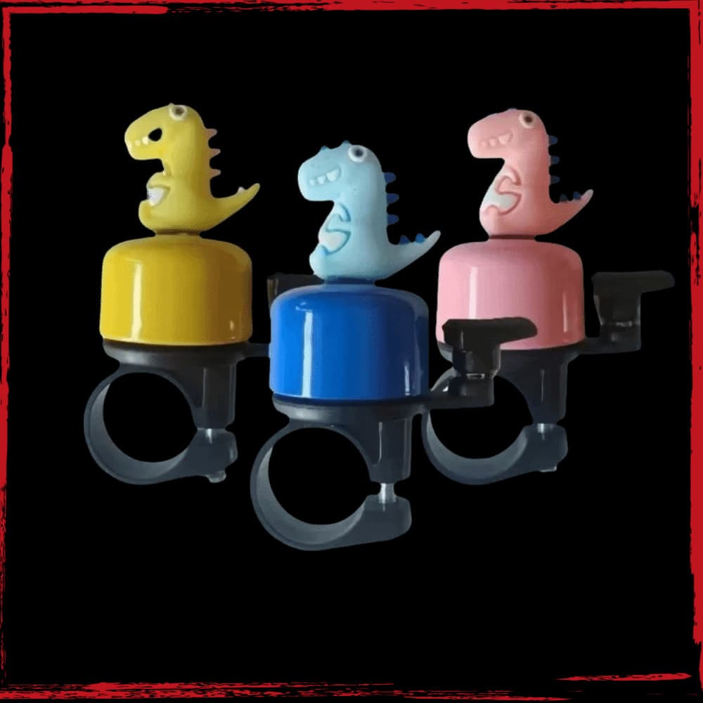 MTB Bicicletas Guiador Sino , Função De Advertência De Bicicleta De Dinossauro De Metal , Desenho Animado