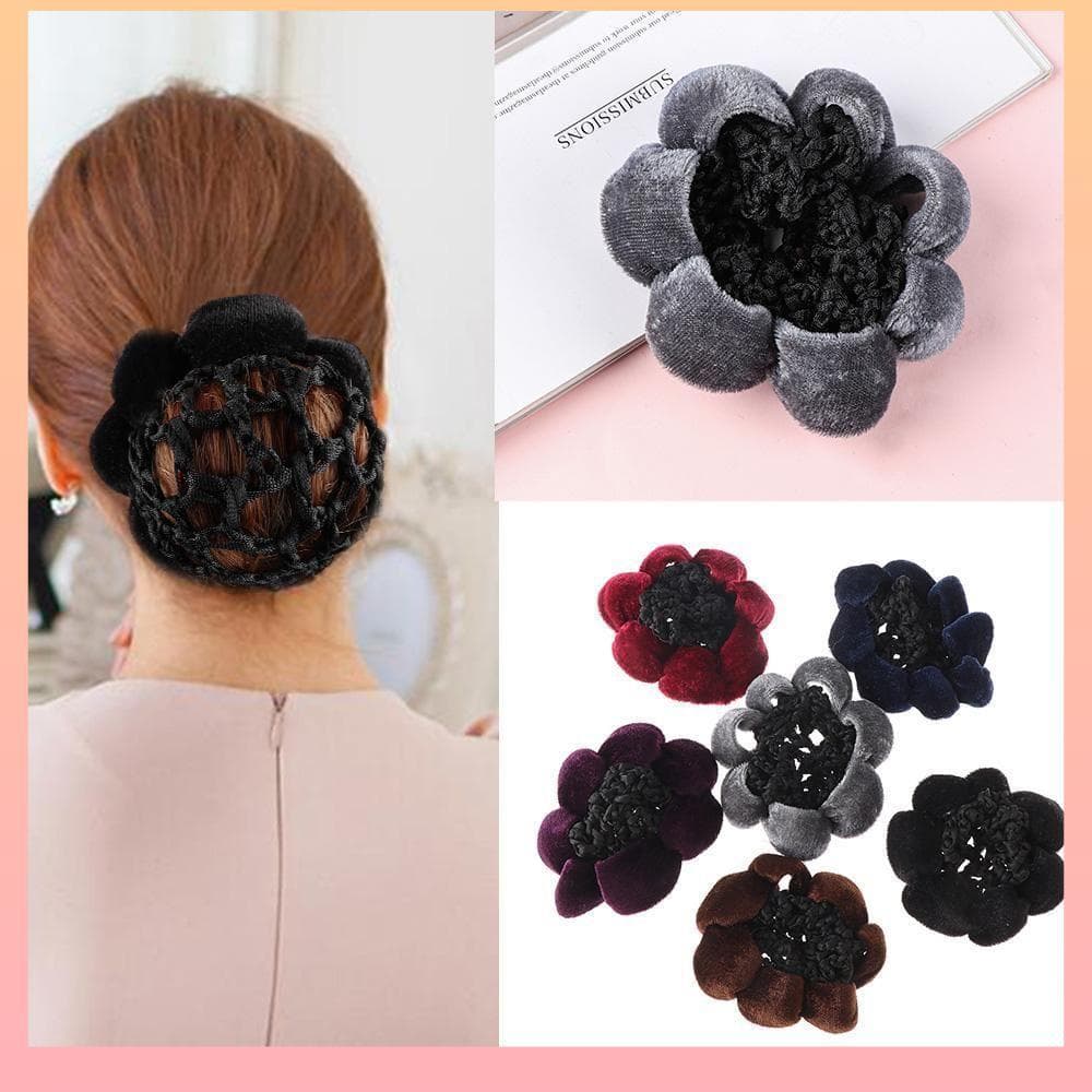 Redes De Cabelo Dança Patinação Renda Velet Edge Moda Feminina Capa De Pão