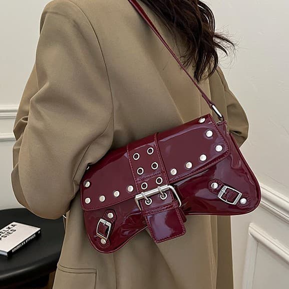 Bolsa de rebite Bolsa baguete Bolsa de ombro Bolsa de viagem Bolsa de couro Bolsa de moda Bolsa feminina Bolsa mensageir