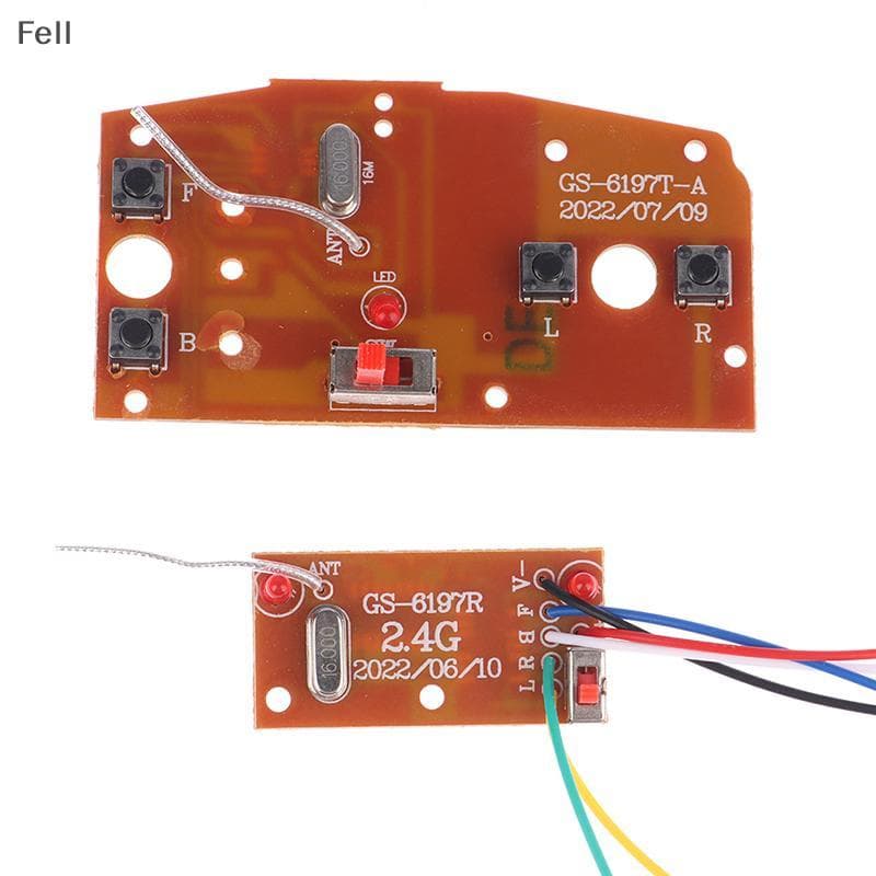 [Fel] 4CH RC Carro Circuito De Controle Remoto PCB Transmissor E Peças Da Placa Receptora Com Antena Sistema De Rádio Ve