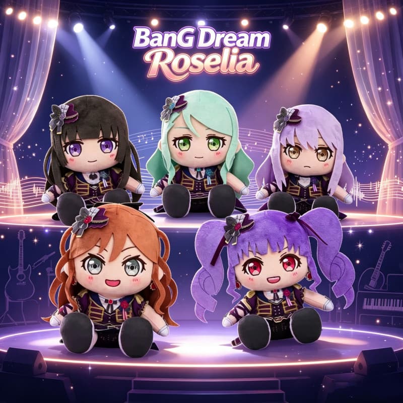 Boneca de Pelúcia BanG Dream Roselia 20cm Imai Lisa Hikawa Sayo Minato Yukina Udagawa Ako Shirokane Rinko Brinquedo de A