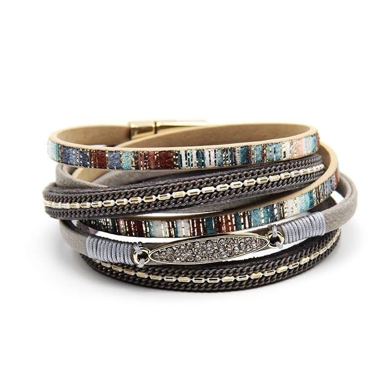 Senhoras pulseira conjunto de alta qualidade boêmio jóias Retro mão-tecido pulseira europeu americano Original liga de c