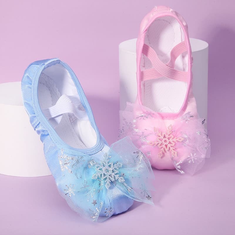 Sapatos de Dança de Princesa Fofos para Crianças e Mulheres, Sola Macia para Ballet, Sapatilhas de Dança para Meninas, S