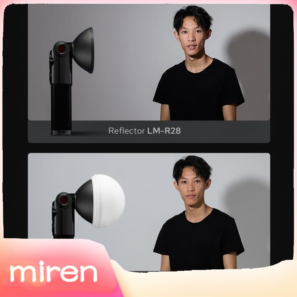 Miren.br Godox LM-R28 Refletor de flash com difusor de cúpula de silicone para câmera Lux Master Retro Iluminação suave
