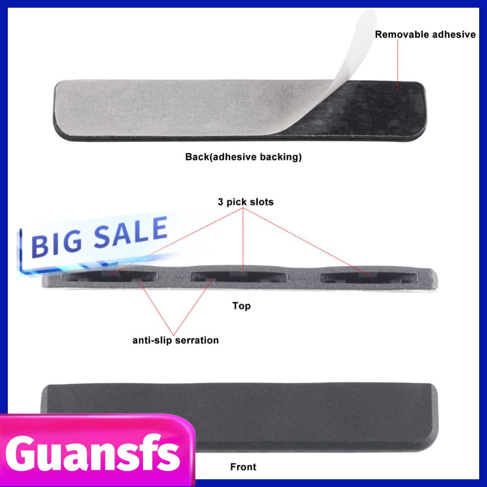 guansfs.br Tarshyry suporte de palheta para guitarra, suporte de microfone para anexar com 3 peças de palhetas para