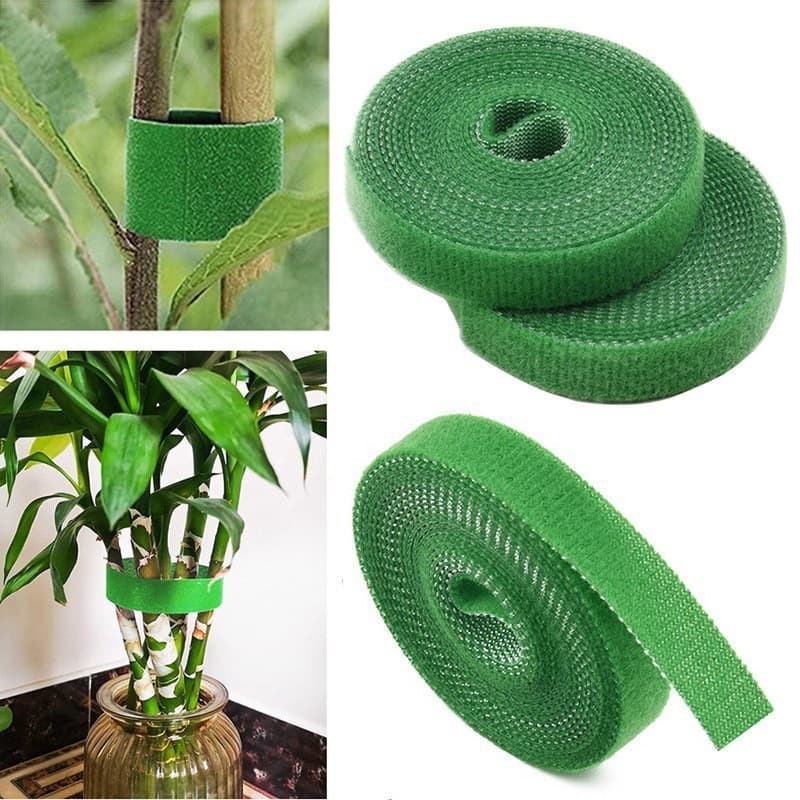 Fita de fixação para plantas e jardinagem, fita de velcro para fixação de trepadeiras, prendedor de flores, fita autoade