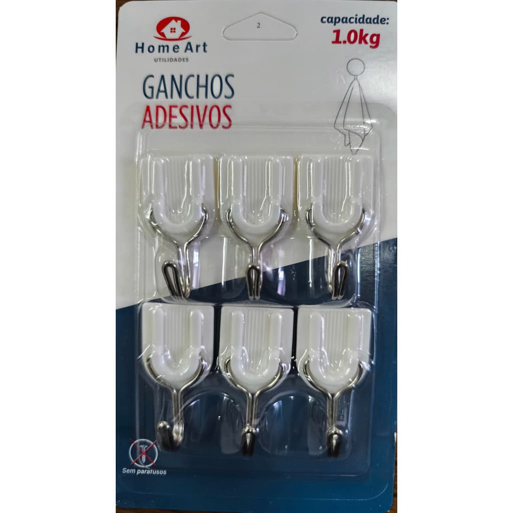 Kit 3 Kit 6  Hooks with Multi-Purpose Adhesive for Wall