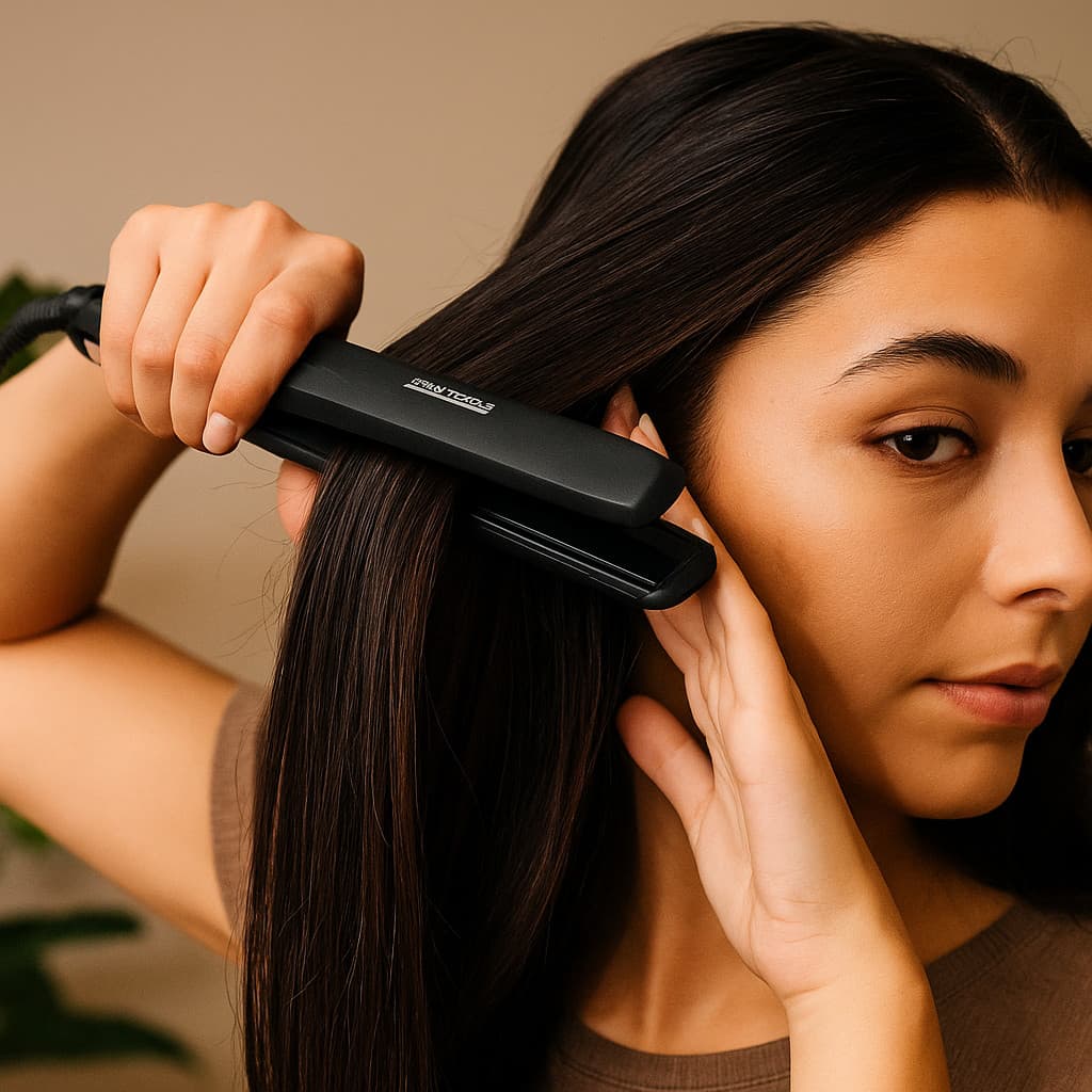 Prancha Alisadora Cabelo Profissional 50W Bivolt Rosa Chapinha Cerâmica Liso Perfeito Rápido