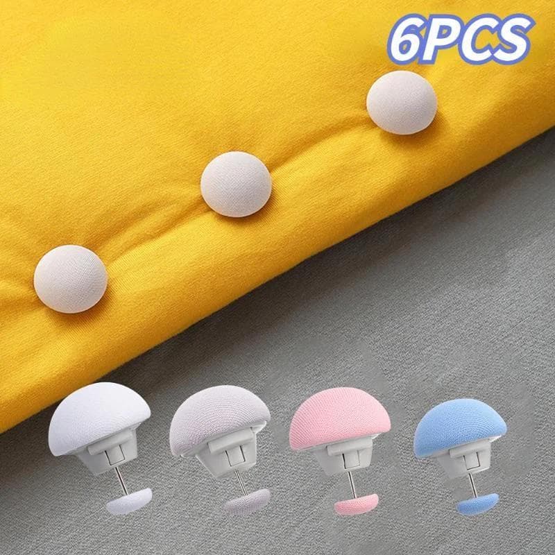 6 Pçs Lençol Colcha Clipe Anti-Deslizamento Cobertor Fivelas Capa De Edredão Prendedor Uma Chave Para Desbloquear Titula