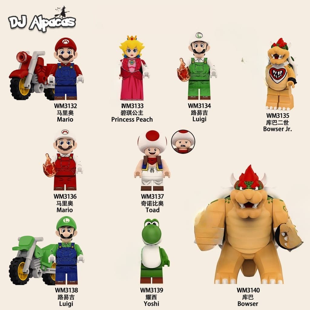 Blocos De Construção Figuras Brinquedo Colecionável WM3132 WM3133 WM3134