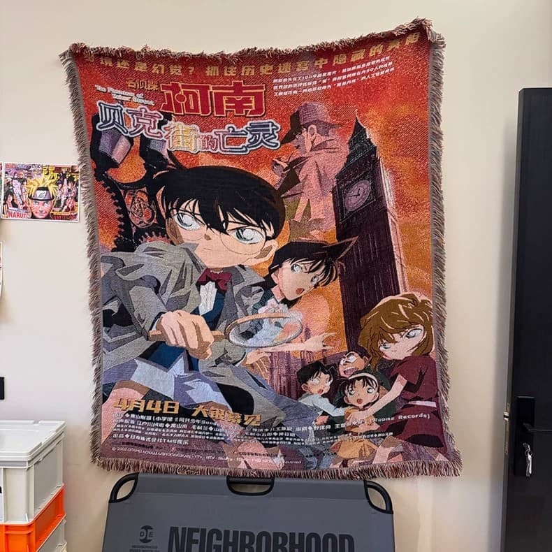 Detetive Conan Baker Street Dead Tapeçaria Cobertor Decorativo Cobertor de Sofá Cobertor de Cabeceira Tapeçaria Cobertor