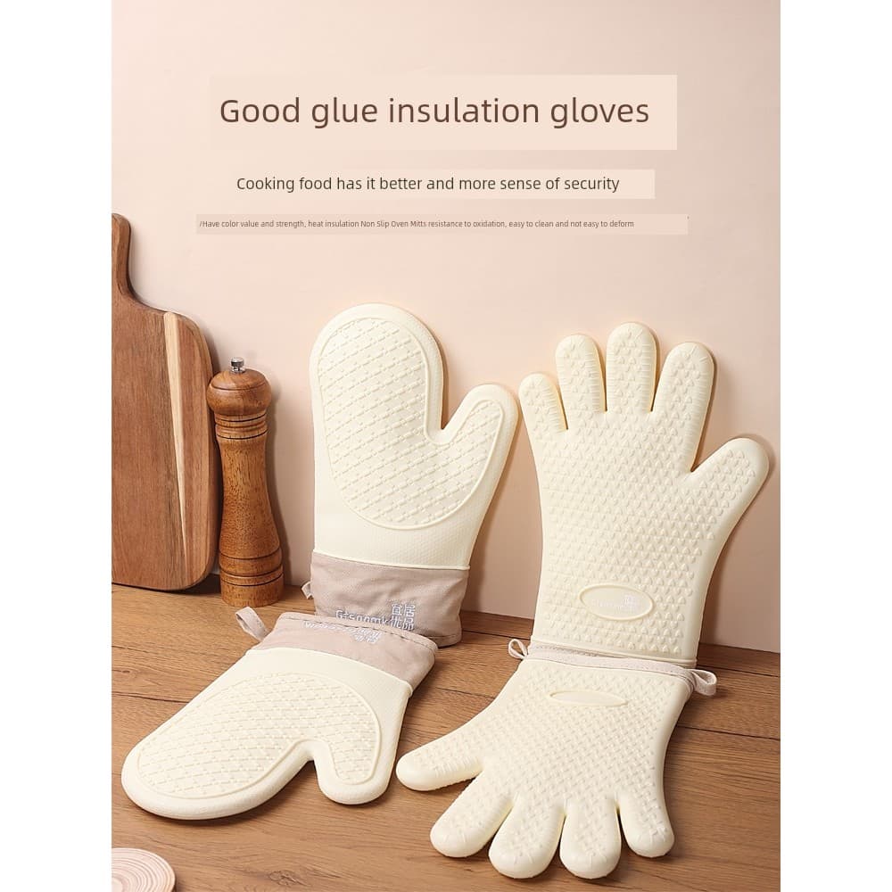 Luvas de forno Luva térmica cozinha Silicone anti queimadura Yiju produto Premium luvas anti-escaldantes de Silicone dom
