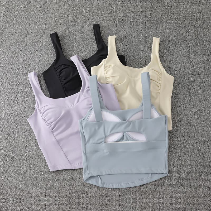 Médio de alta intensidade tudo-em-um copo roupa interior esportiva bela volta cintura estreita sutiã Yoga Fitness corren
