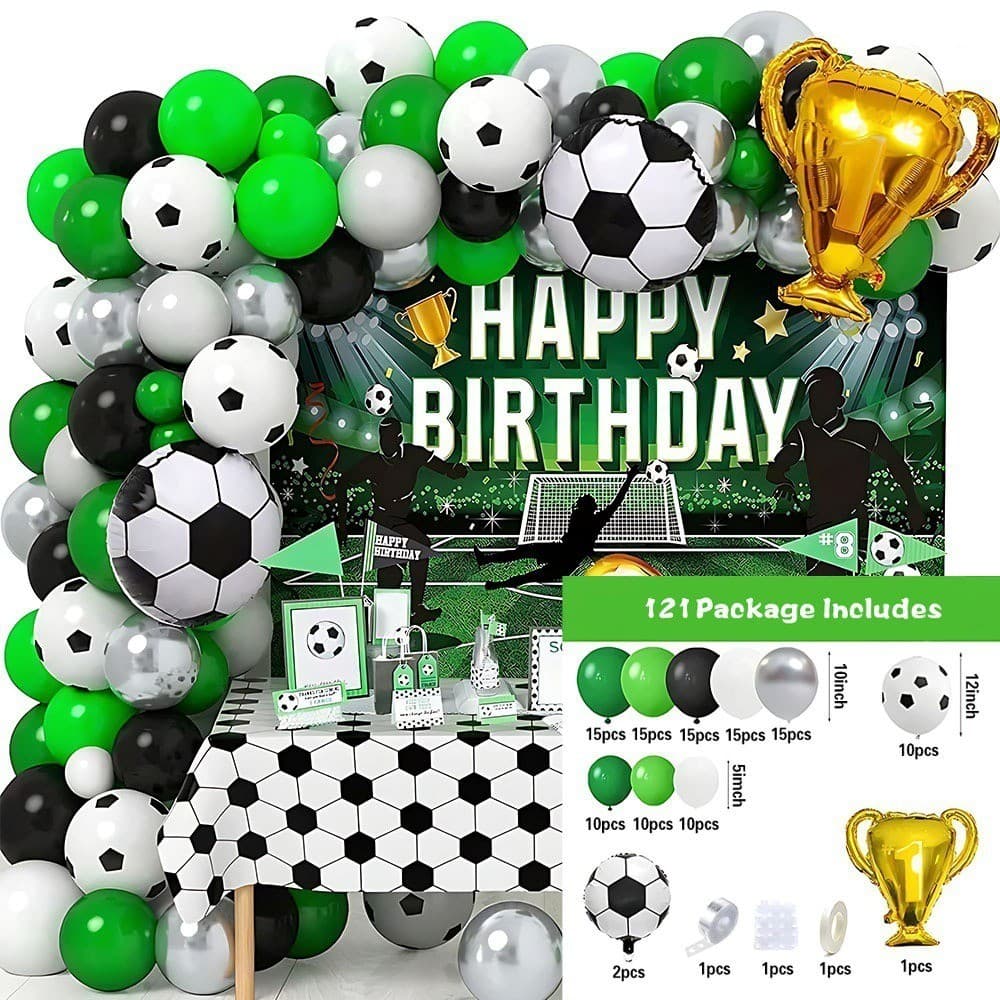 Balões Foil Futebol Copa do Mundo Conjunto Decoração Festa Tema Futebol Para Crianças