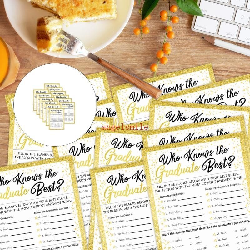 Melhor Conjunto 24 Conhece A Graduação, Melhores Cartas Jogo Tema Formatura Para Uso Jogos Grupo,
