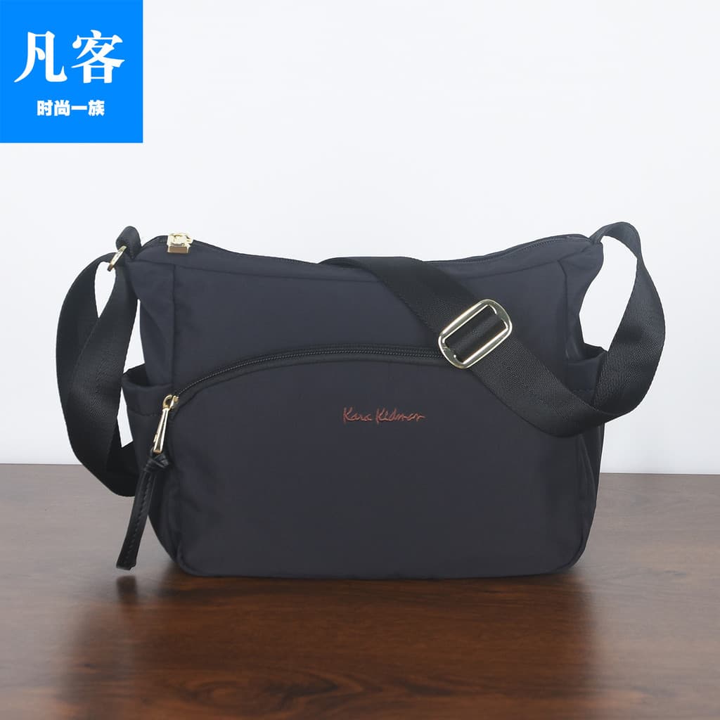 Novo estilo de moda Horizontal bolsa de ombro masculina de grande capacidade Hong Kong genuíno High-End bolsa de lona di