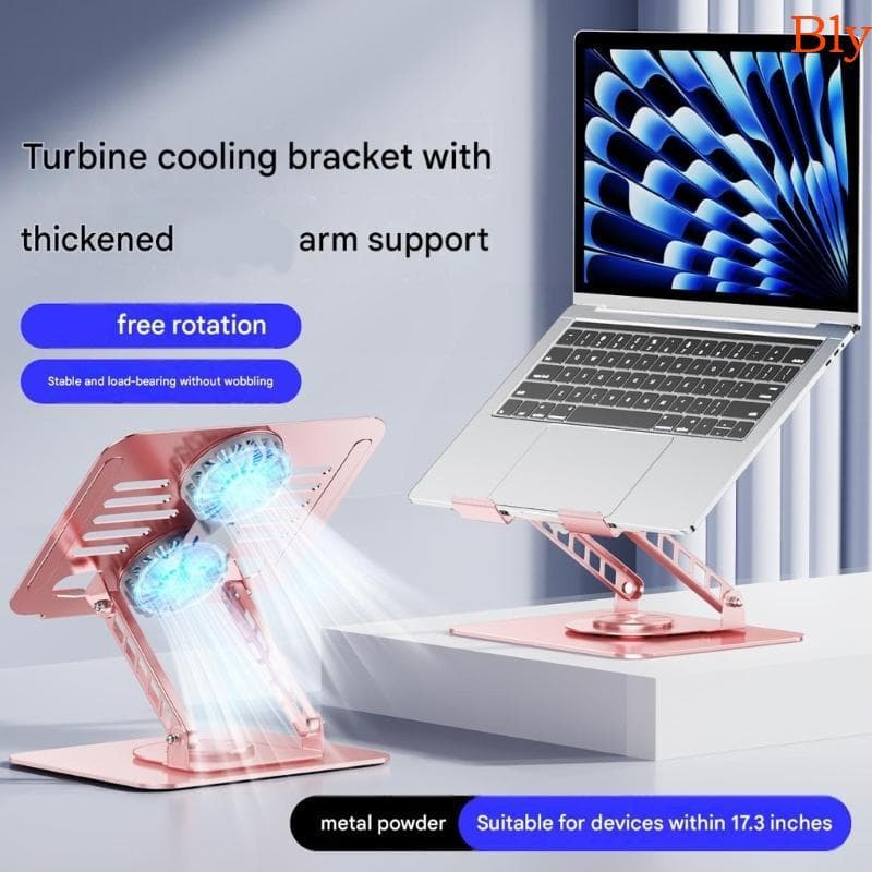 Suporte Moderno Para Laptop Bly Ventilador Resfriamento Notebook 17 3 Polegadas Altura Ajustável E Base