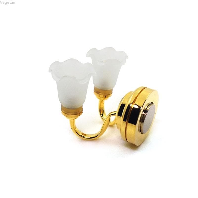Veg 1 12 Casa Bonecas LED Lâmpada Parede Ornamentos Simulação Estar Arandela