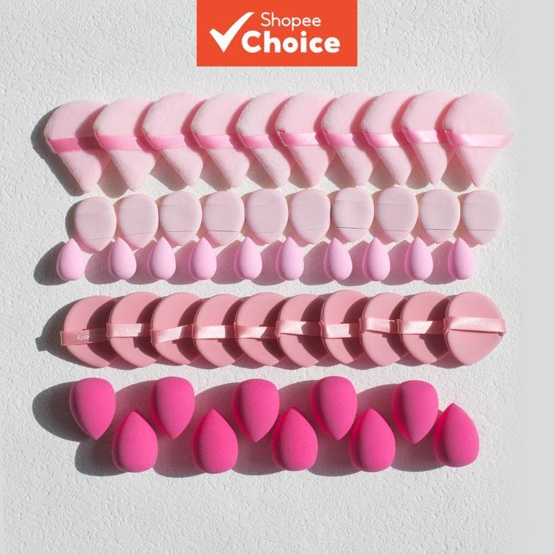 Beauty Blender Conjunto De Esponja De Maquiagem Mista , Liquidificador De Beleza Em Vários Formatos Para Corretivo De Ba