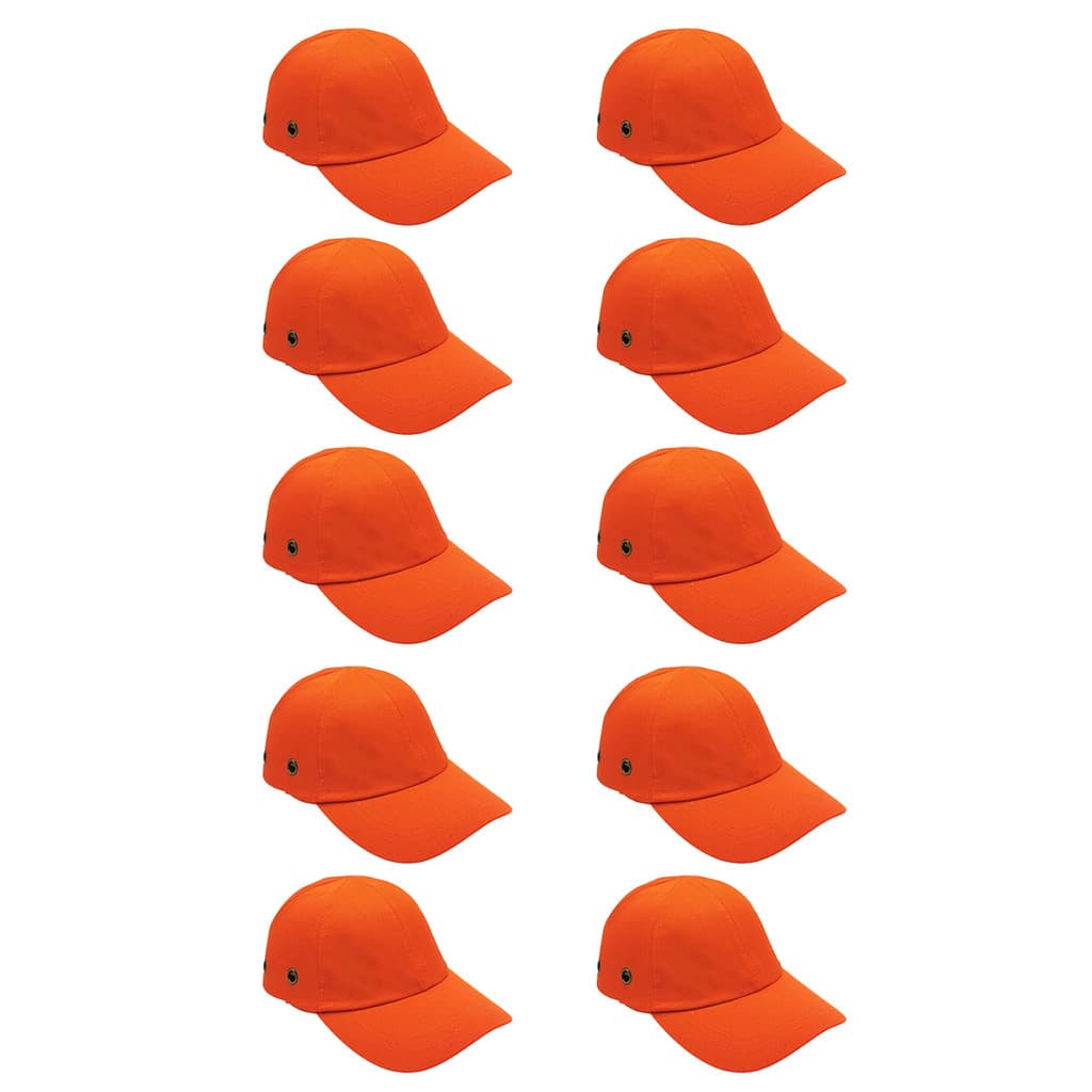Bone com Capacete EPI Kit 10 Uni Obra Segurança do Trabalho Casquete Reparo Construçao Oficina Proteçao Resistente