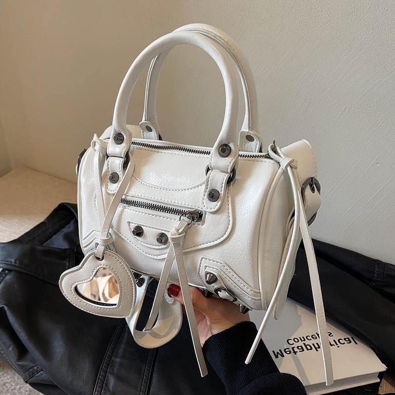 Bolsa bolsa feminina Primavera verão High-End pequeno saco feminino 2025 novo estilo legal portátil saco de boliche All-