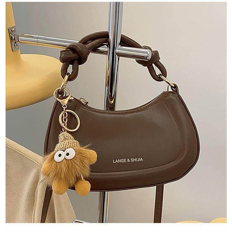 Bolsa bolsa feminina Nicho francês bolsa feminina Retro sela saco High-End estilo ocidental pingente ombro saco do mensa