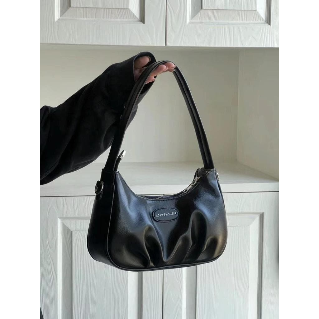 Bolsa bolsa feminina Bolsa feminina 2024 novo estilo High-End textura All-Match plissado axilas Baguette saco nicho ombr