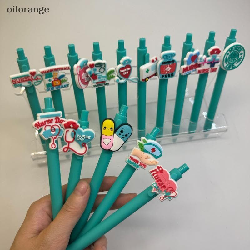OLL 6/10 Pçs Canetas De Registro Médico Enfermeira Escrita Gel Presente Do Dia Das Enfermeiras Estudante Caneta Esferogr