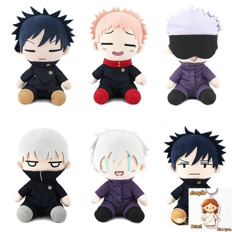 25CM Anime Jujutsu Kaisen Brinquedo De Pelúcia Yuji Itadori Gojo Satoru Fushiguro Megumi Presente De Aniversário RGOY