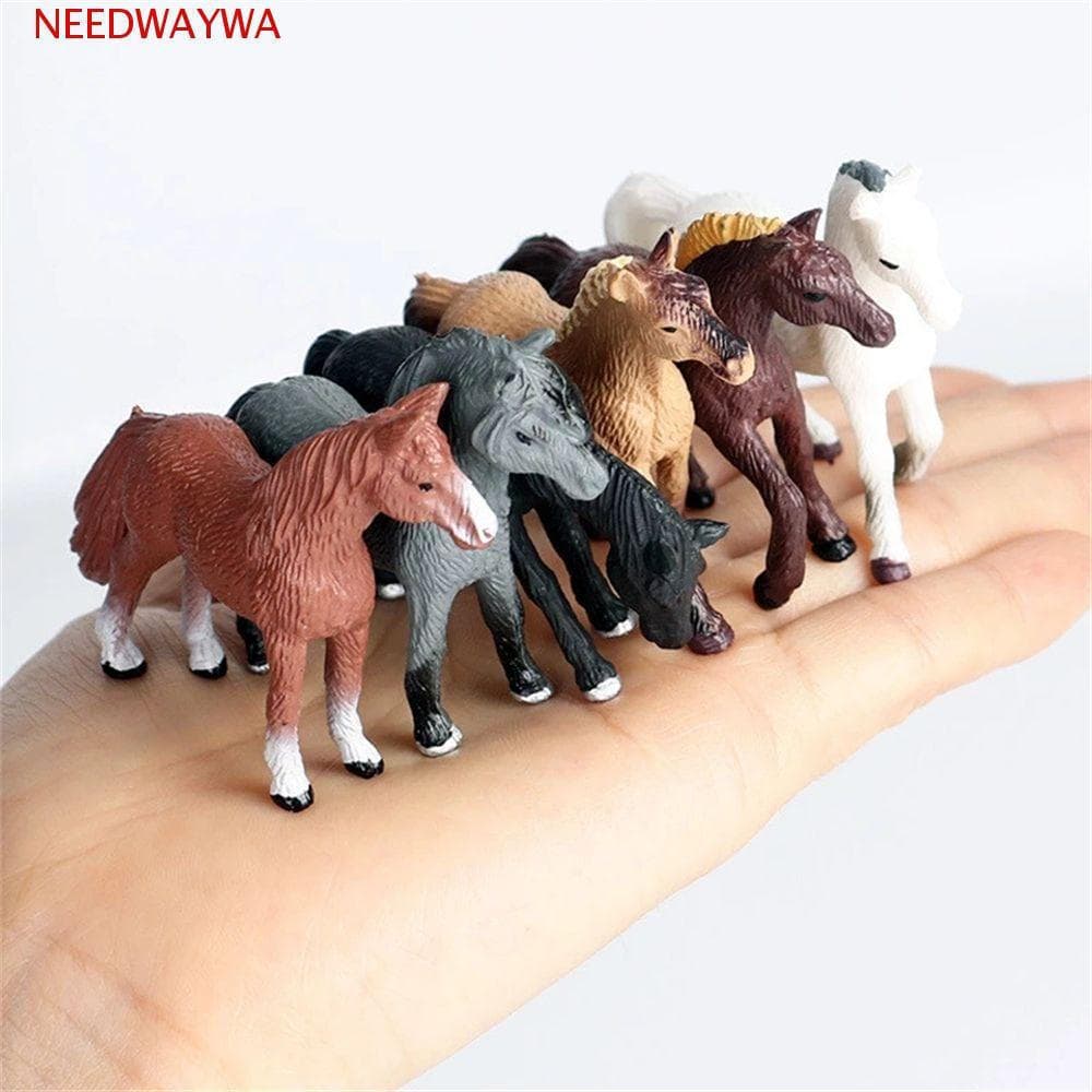 NEEDWAYWA Simulação Animais Selvagens Plástico 6 Pçs/Set Figura De Ação Coleção Boneca Brinquedos Educativos Modelo PVC