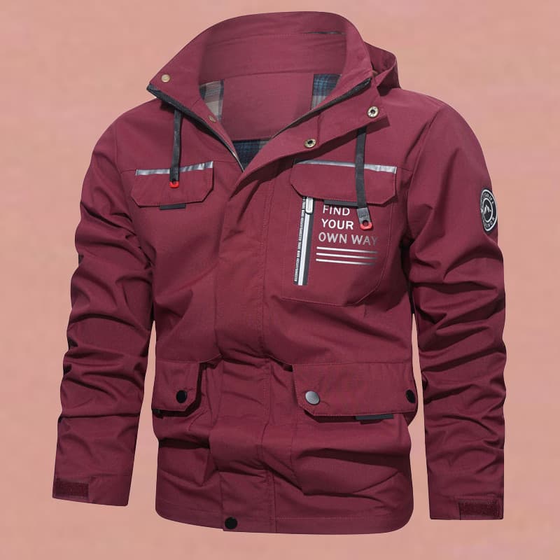 Jaqueta masculina primavera outono fina camada única impermeável blusão esportes ao ar livre Street Wear montanhismo rou