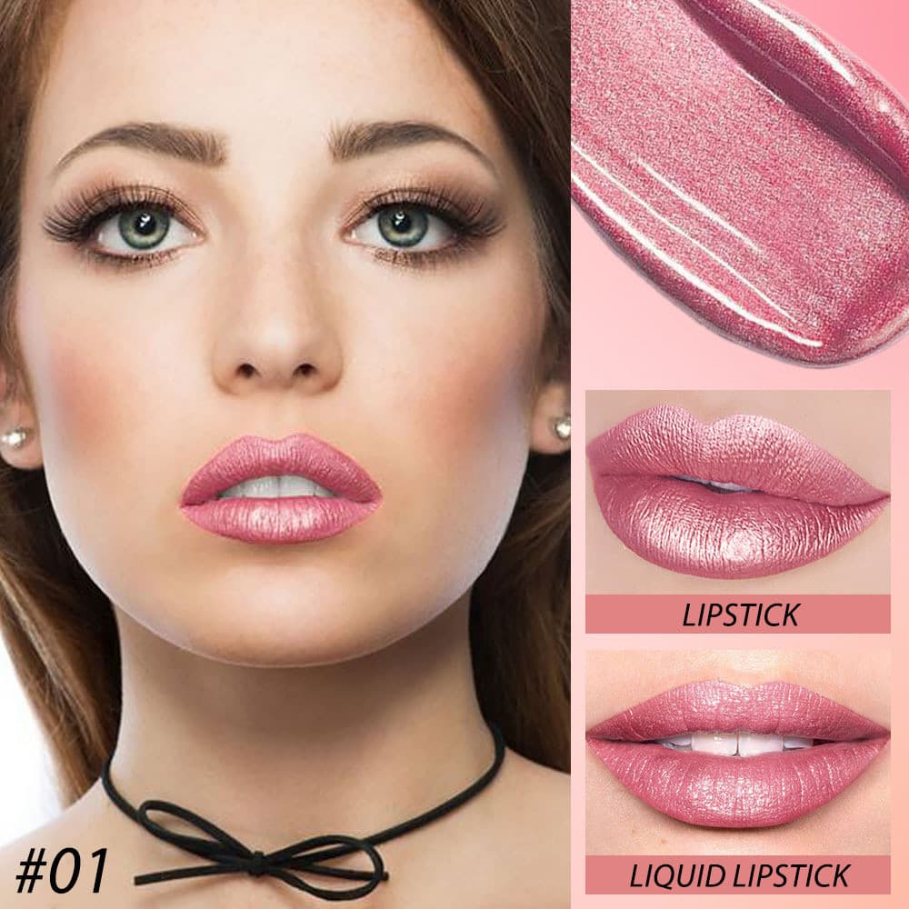 Batom E Gloss Labial Dois Em Um Copo Antiaderente Líquido Hidratante De Longa Duração Que Não Desbota