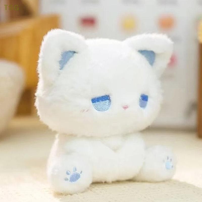 [Trêsgoodstonesgen] 1 Pcs Boneca De Pelúcia Animal Macio 15 Cm Brinquedo De Urso Emo Fofo Mudo Gato Pano Brinquedos Para