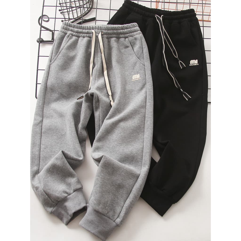 Calças de roupas infantis calças compridas de algodão puro calças infantis médio grande outono moletom meninos meninas c