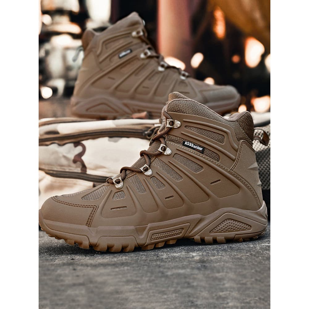 Botas de combate masculinas quatro estações Ultra-leve resistente ao desgaste ao ar livre confortável botas de caminhada