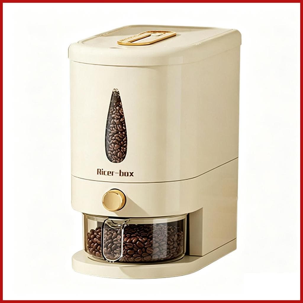 Recipiente De Arroz Com Capacidade De 5kg , Dispensador Hermético De Cereais Copo Medidor Para Grãos , Aveia , pomermy