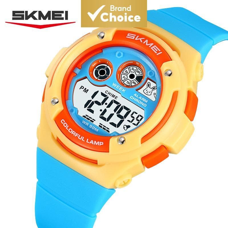 Skmei 2430 Relógio Digital Infantil À Prova D'água 5bar Alarme Contagem Regressiva Temporizador Cronógrafo