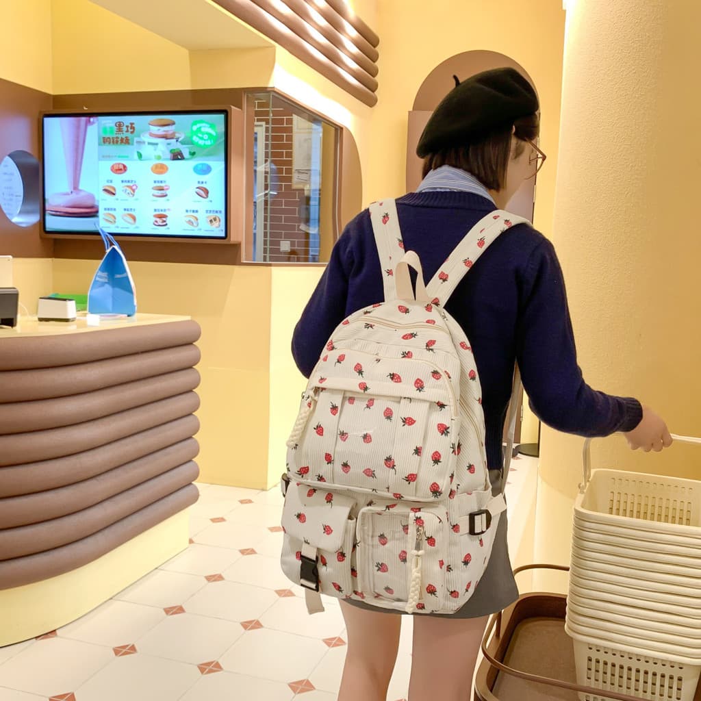 Nova bolsa escolar simples de classe de estudante, mochila de viagem ao ar livre moda All-Match mochila feminina